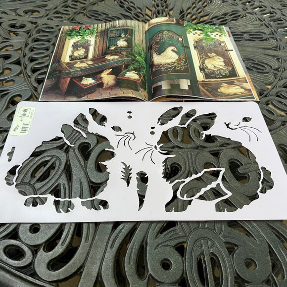 Vintage Stencil Pack – 17 Reusable Stencils & 5 Stencil Books - Picture 12 of 12